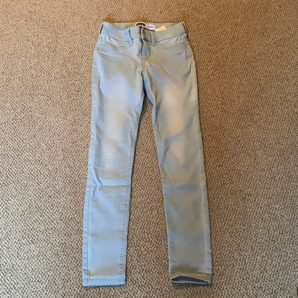 washed out blue old navy ballerina jeggings